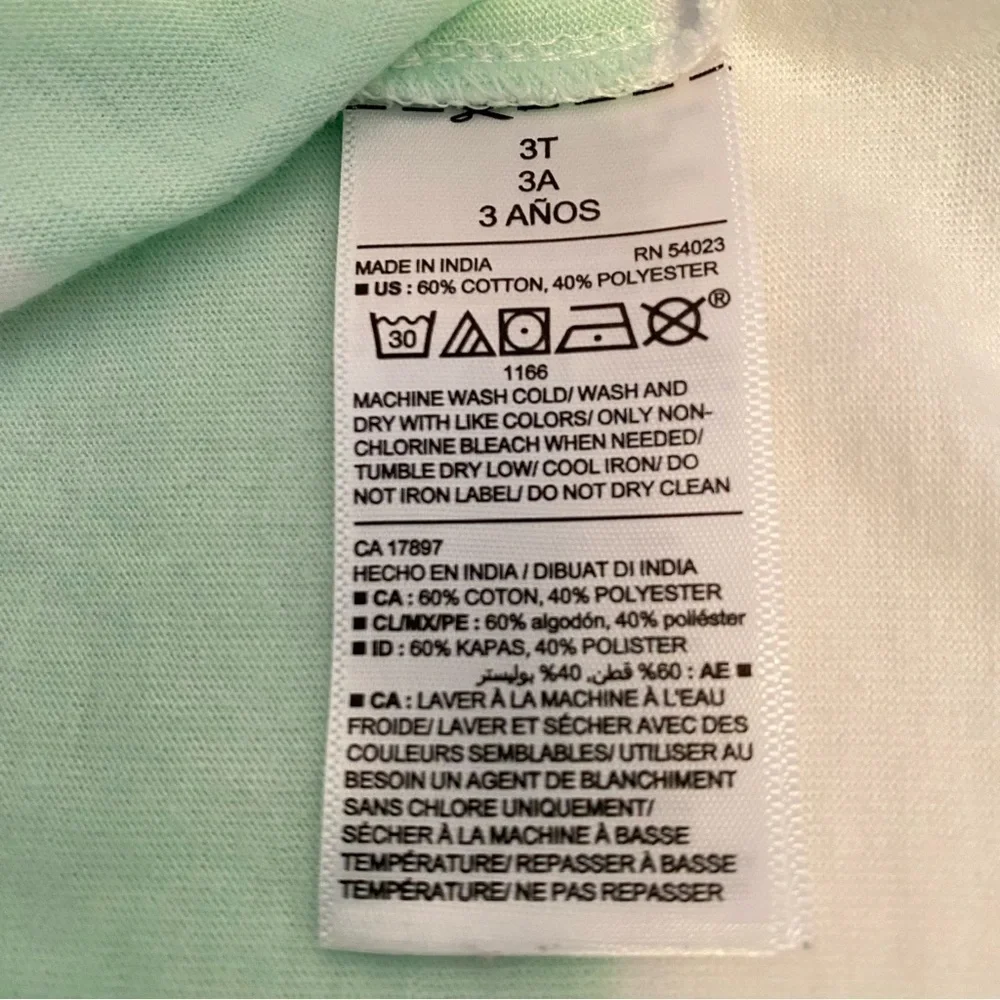 OLD Navy Toddler Boys Green & White Striped Short Sleeve Polo Shirt Size 3T